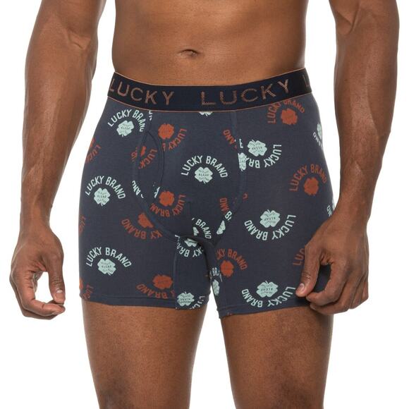 Lucky Brand Other - Lucky Brand 3 Pack Men Knit Boxer Briefs with Fly Pouch Cotton Underwear Size XL
